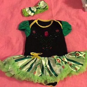 Anna from frozen inspired tutu onesie